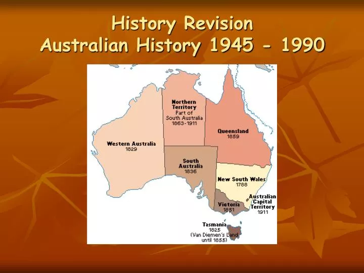 history revision australian history 1945 1990
