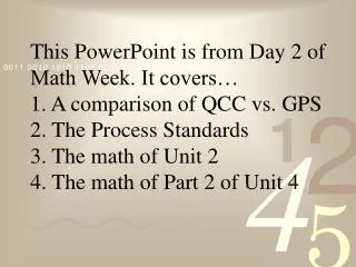 High School Math The Standard Based Way Day 2