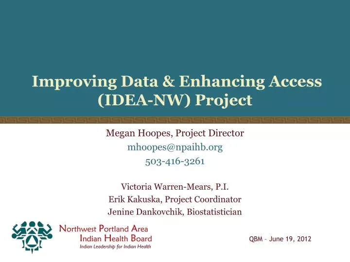 improving data enhancing access idea nw project