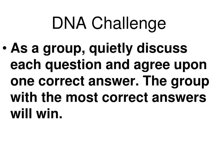 dna challenge