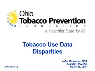 Tobacco Use Data Disparities