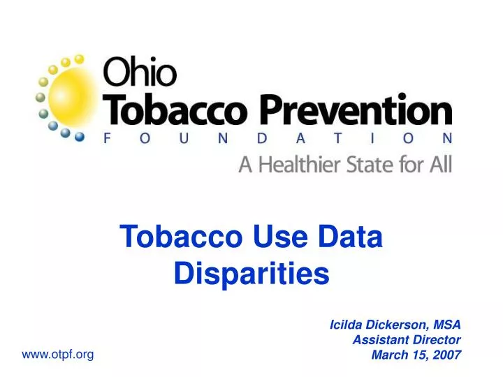 tobacco use data disparities