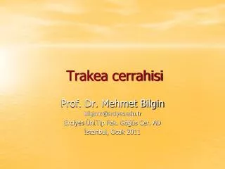 trakea cerrahisi
