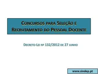 concursos para sele o e recrutamento do pessoal docente