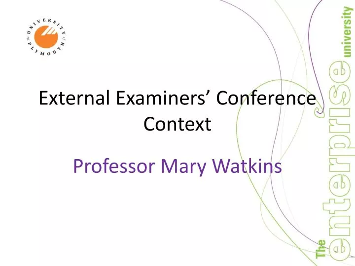 external examiners conference context