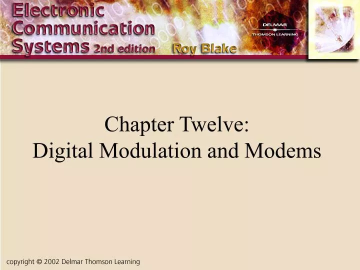 chapter twelve digital modulation and modems