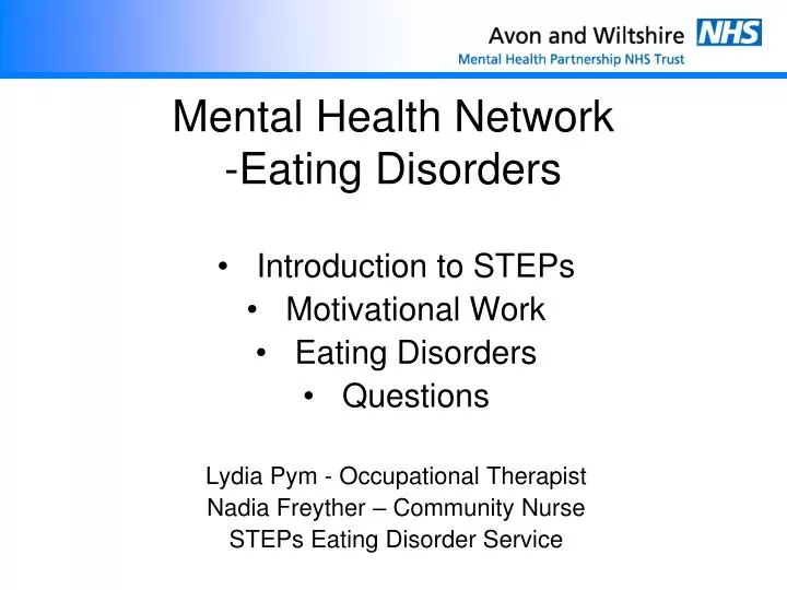 mental health network eating disorders