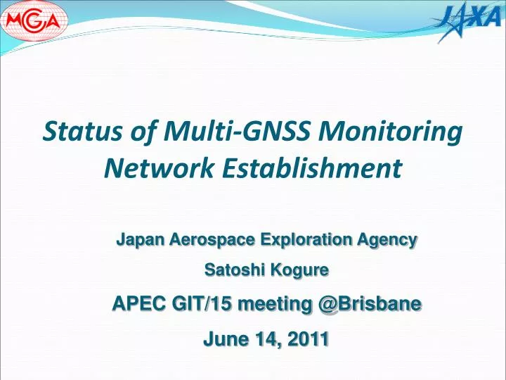 status of multi gnss monitoring network establishment