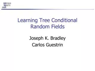 Learning Tree Conditional Random Fields