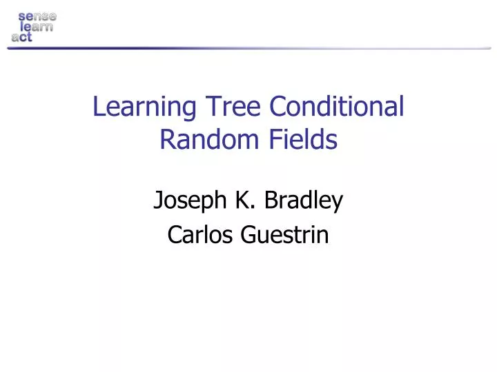 learning tree conditional random fields
