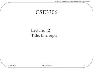 CSE3306