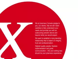 The pharmexx pledge