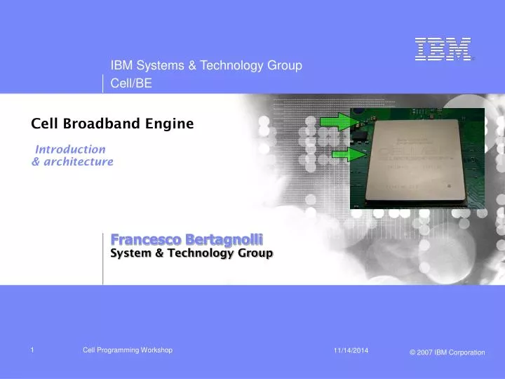 cell broadband engine introduction architecture