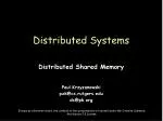 Distributed Systems - slide 1
