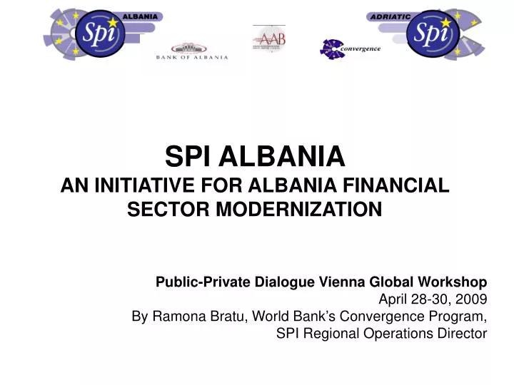 spi albania an initiative for albania financial sector modernization