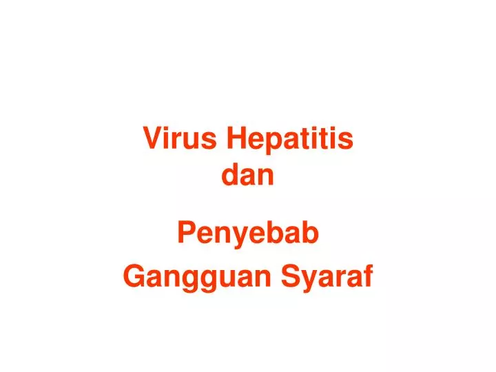 virus hepatitis dan
