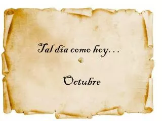 tal d a como hoy