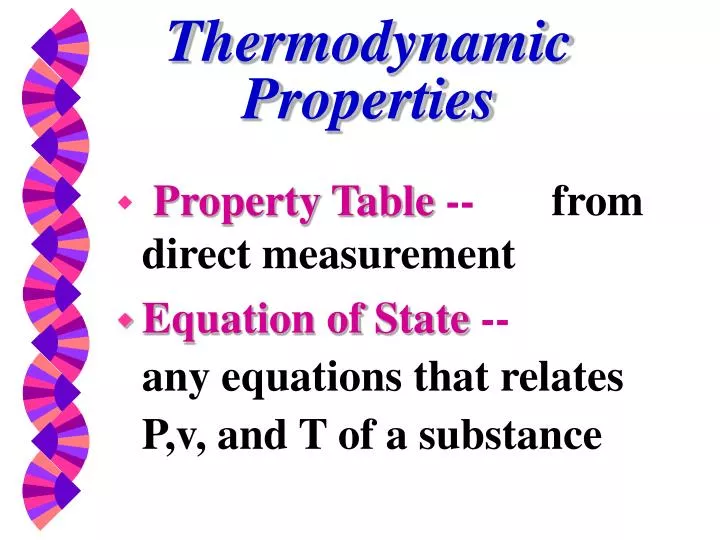 thermodynamic properties
