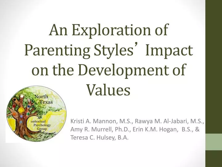 an exploration of parenting styles impact on the development of values