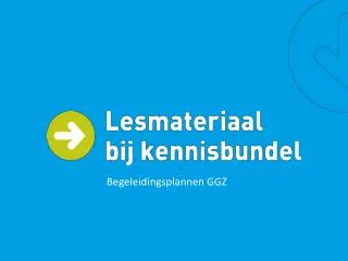 begeleidingsplannen ggz