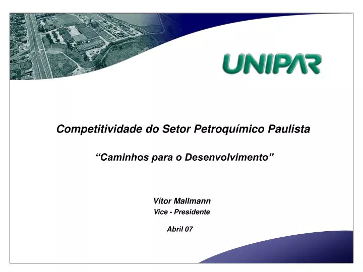 competitividade do setor petroqu mico paulista caminhos para o desenvolvimento