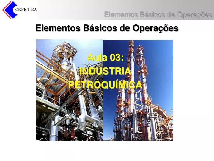 elementos b sicos de opera es