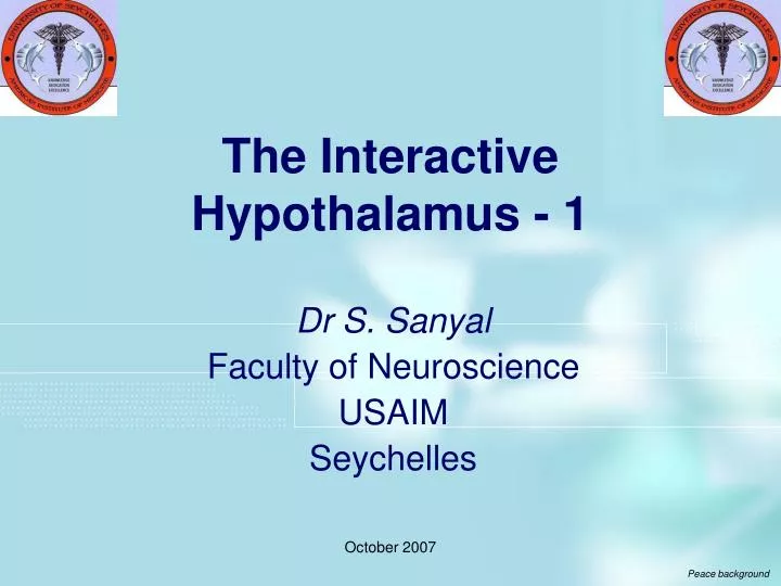 the interactive hypothalamus 1