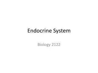 endocrine system