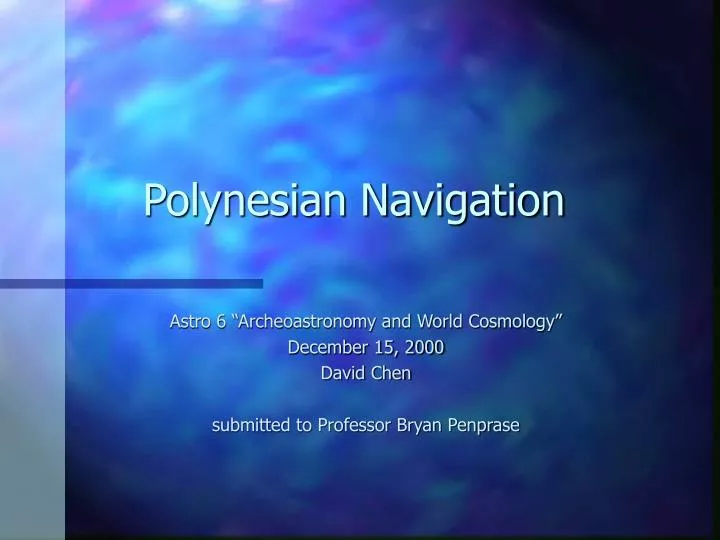 polynesian navigation