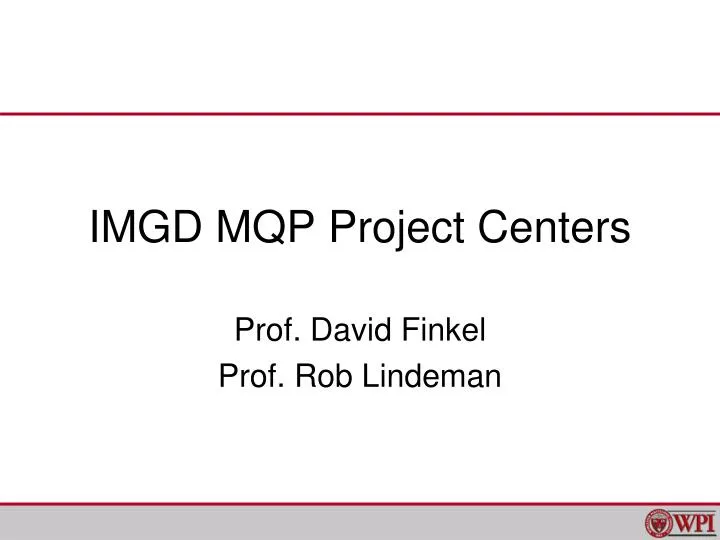 imgd mqp project centers