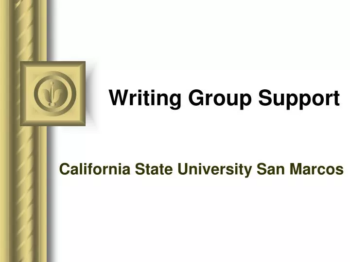writing group support