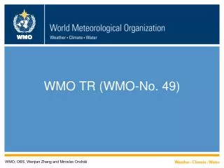 WMO TR (WMO-No. 49)