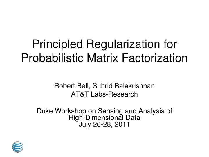 principled regularization for probabilistic matrix factorization