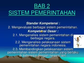 bab 2 sistem pemerintahan