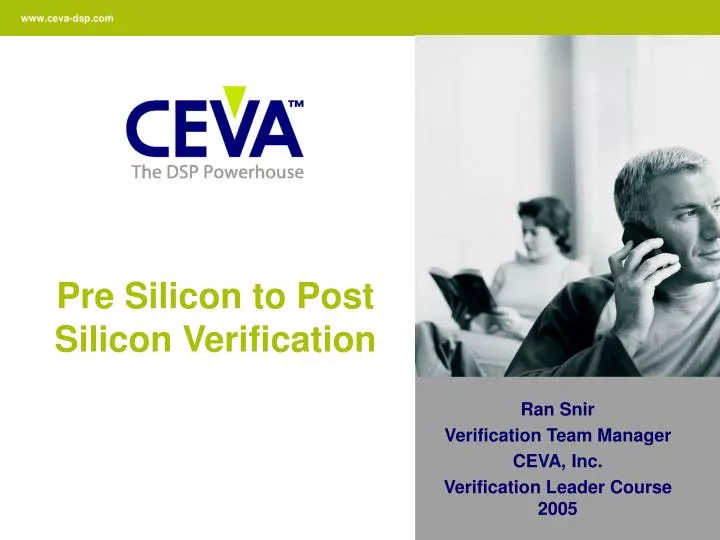 pre silicon to post silicon verification