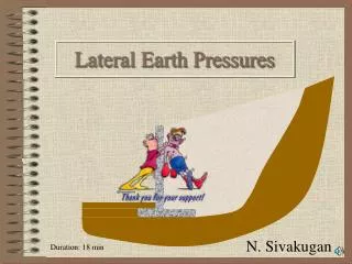 Lateral Earth Pressures