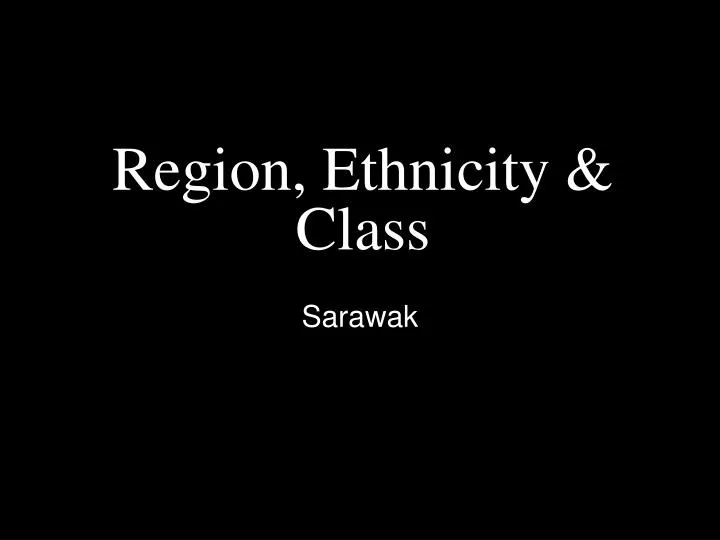region ethnicity class