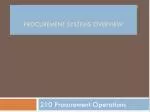 NASA Procurement Systems Overview - slide 1