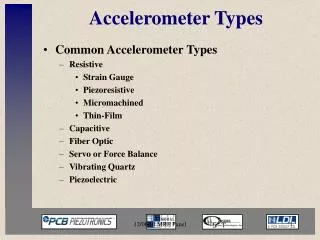 Accelerometer Types