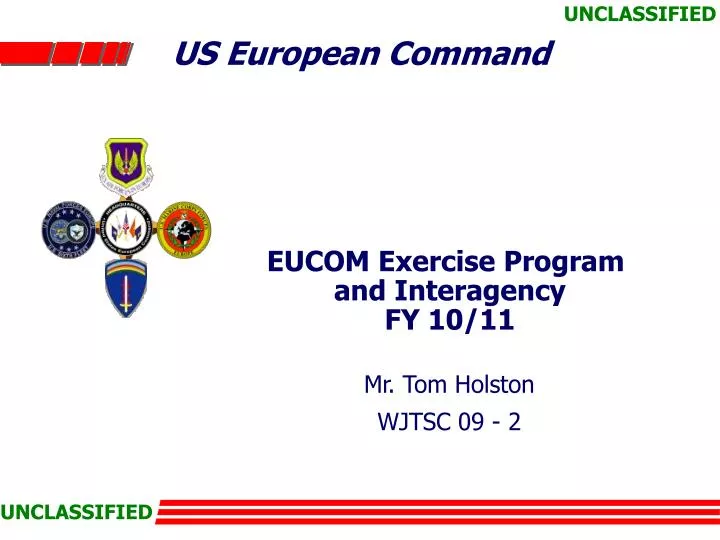 eucom exercise program and interagency fy 10 11