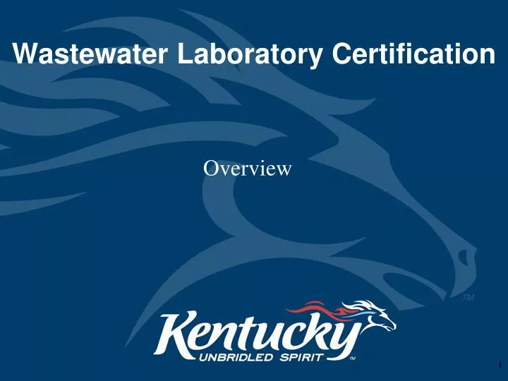 wastewater laboratory certification