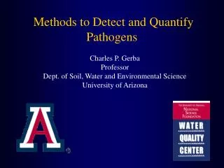 Methods to Detect and Quantify Pathogens