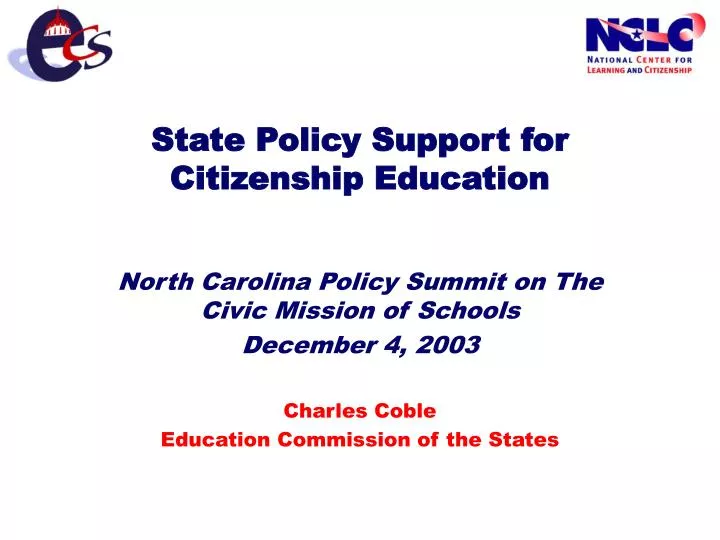 state policy support for citizenship education