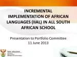 PRESENTATION OUTLINE - slide 1