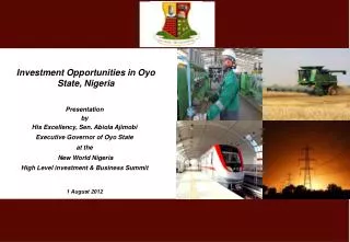 Investment Opportunities in Oyo State, Nigeria