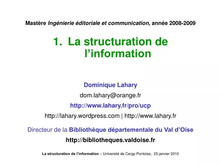 mast re ing nierie ditoriale et communication ann e 2008 2009