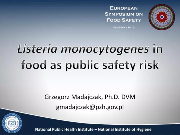 listeria monocytogenes in food as public safety risk