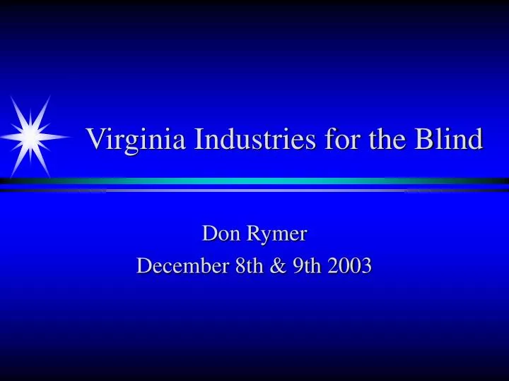 virginia industries for the blind