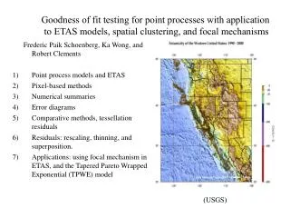 Goodness of fit testing for point processes with application