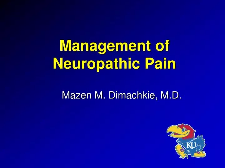 management of neuropathic pain